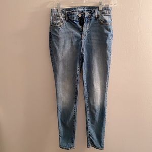 Old Navy super-skinny leg jeans.